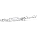 10K White Gold Diamond “LOVE” Charm Cable Chain Bracelet – 1/6 CTW, 7 in