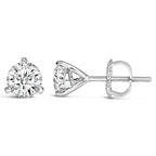 14K White Gold Lab-Grown Diamond Martini Stud Earrings – 1½ CTW (F–G, VS1–VS2)