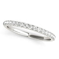 14K White Gold Diamond Scallop Wedding Band – 1/3 CTW